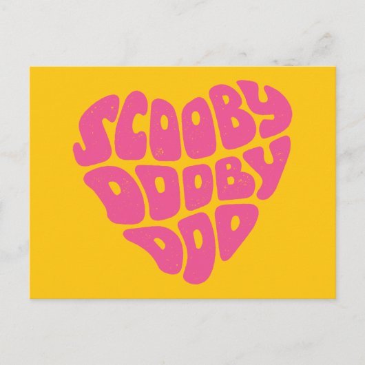 Scooby Dooby Doo Heart Postkarte (Vorderseite)