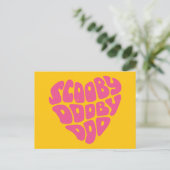 Scooby Dooby Doo Heart Postkarte (Stehend Vorderseite)