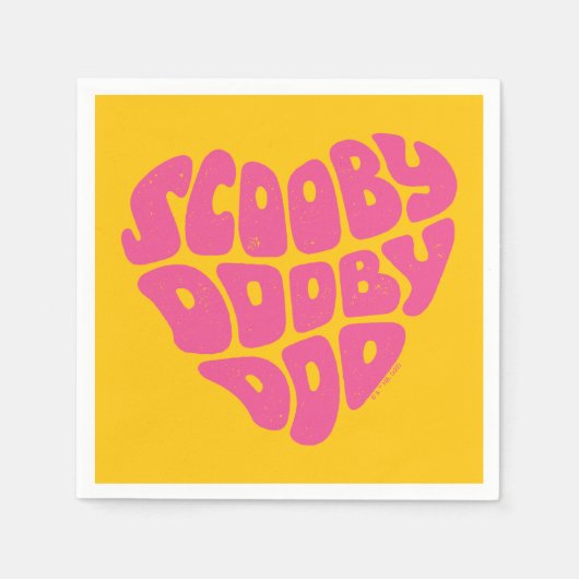 Scooby Dooby Doo Heart Serviette (Vorderseite)