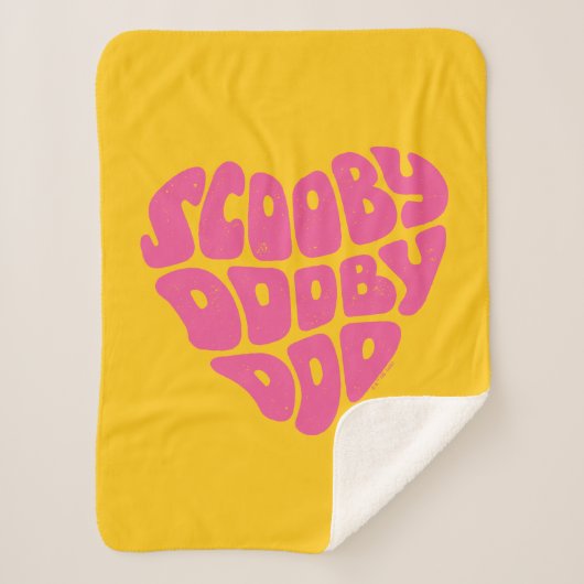 Scooby Dooby Doo Heart Sherpadecke (Vorderseite)