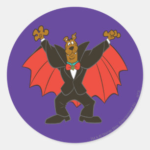 Scooby Dracula Runder Aufkleber