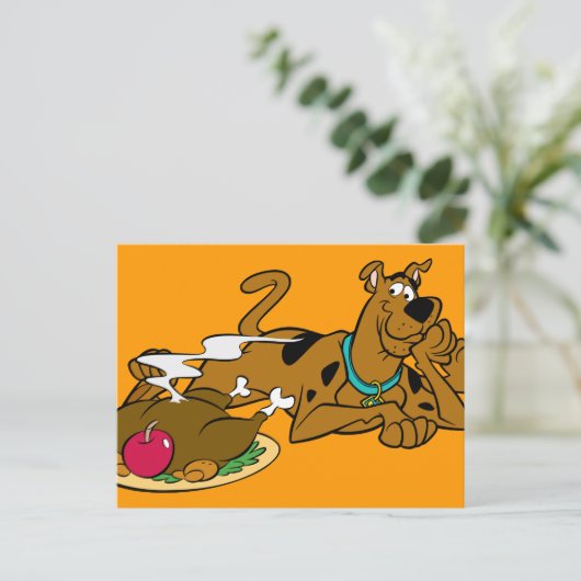 Scooby Erntedank 06 Feiertagspostkarte (Stehend Vorderseite)