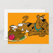 Scooby Erntedank 06 Feiertagspostkarte (Vorne/Hinten)
