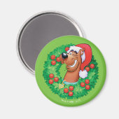 Scooby in Wreath Magnet (Vorderseite/Rückseite)