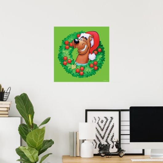 Scooby in Wreath Poster (Heimbüro)