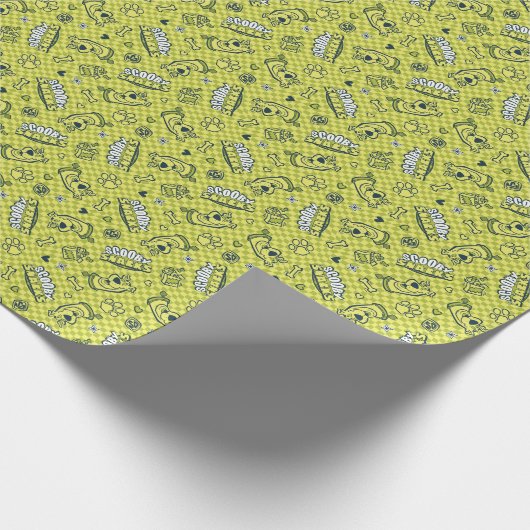 Scooby Snacks Galore Schachbrett Pattern Geschenkpapier (Ecke)