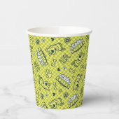 Scooby Snacks Galore Schachbrett Pattern Pappbecher (Links)