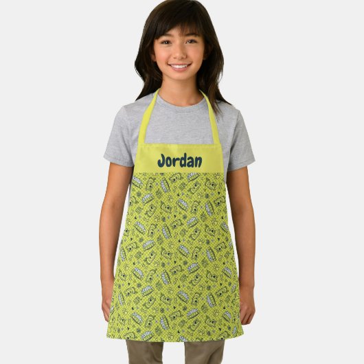 Scooby Snacks Galore Schachbrett Pattern Schürze (Insitu)