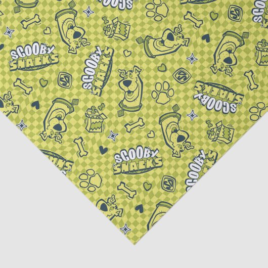 Scooby Snacks Galore Schachbrett Pattern Seidenpapier (Ausschnitt)