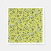 Scooby Snacks Galore Schachbrett Pattern Serviette (Vorderseite)