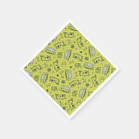 Scooby Snacks Galore Schachbrett Pattern Serviette (Ecke)