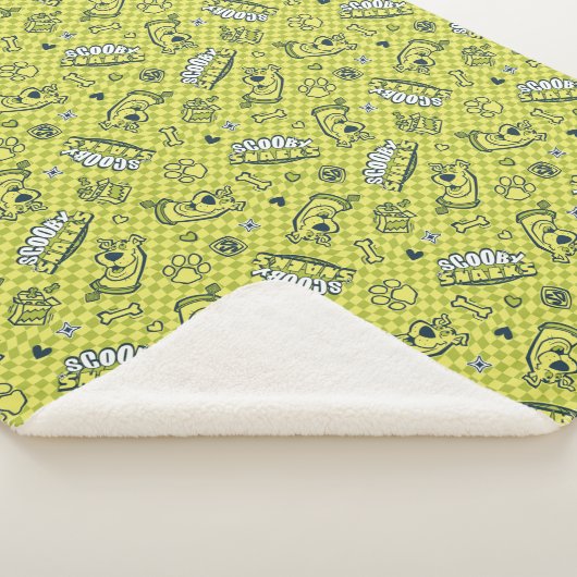Scooby Snacks Galore Schachbrett Pattern Sherpadecke (3/4)