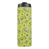 Scooby Snacks Galore Schachbrett Pattern Thermosbecher (Vorderseite)