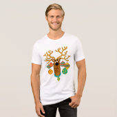 Scooby the Reindeer Tri-Blend Shirt (Vorderseite voll)