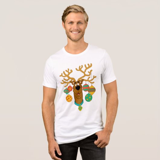Scooby the Reindeer Tri-Blend Shirt (Vorderseite voll)