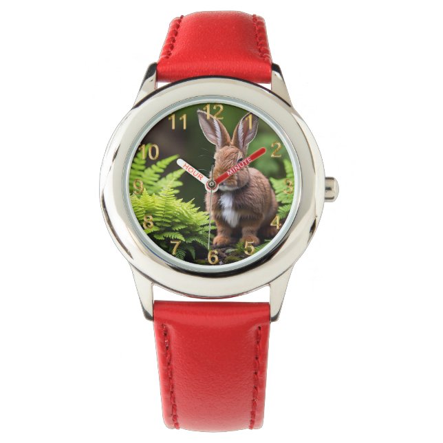 "Scooby the Zwarf Bunny: Ein kleiner Ball der Freu Armbanduhr (Vorderseite)