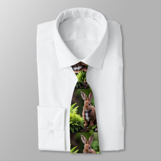 Scooby The Zwarf Bunny Rabbit, Neck Tie Krawatte (Gebunden)
