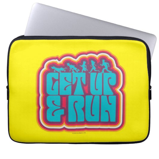 Scooby und die Gang "Get Up & Run" Grafik Laptopschutzhülle (Vorderseite)