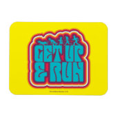 Scooby und die Gang "Get Up & Run" Grafik Magnet (Horizontal)