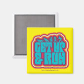 Scooby und die Gang "Get Up & Run" Grafik Magnet (Vorderseite/Rückseite)