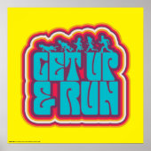 Scooby und die Gang "Get Up & Run" Grafik Poster (Vorne)