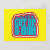 Scooby und die Gang "Get Up & Run" Grafik Postkarte (Vorderseite)