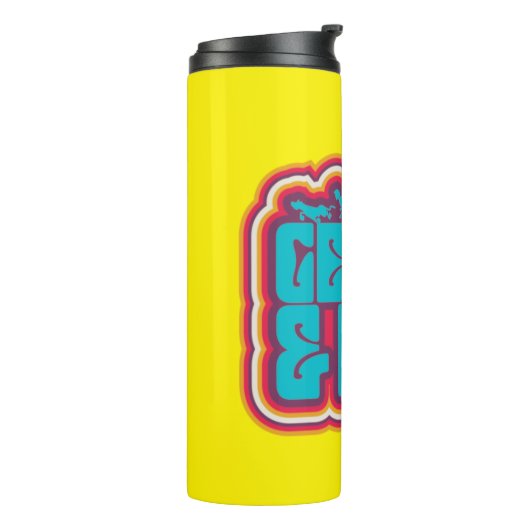 Scooby und die Gang "Get Up & Run" Grafik Thermosbecher (Nach links gedreht)