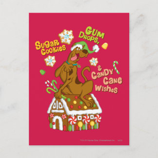 Scooby und Gingerbrett House Postkarte