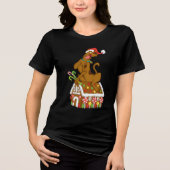 Scooby und Gingerbrett House Tri-Blend Shirt (Vorderseite)