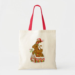 Scooby und Lebkuchen-Haus Tragetasche