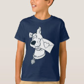 Scooby Valentinstag T-Shirt (Vorderseite)