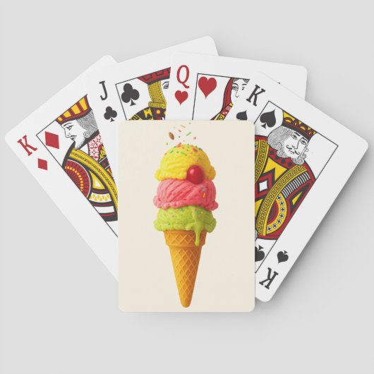 Scoop of Fun - Custom Ice Cream Playing Cards Spielkarten (Rückseite)