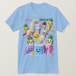 Scoop, Sip, Smile – Sommer-Treats-T-Shirt T-Shirt