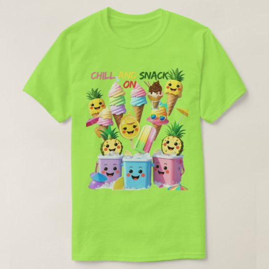 Scoop, Sip, Smile – Summer Treats Tee (Design vorne)