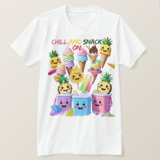 Scoop, Sip, Smile – Summer Treats Tee (Design vorne)