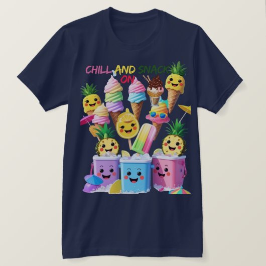Scoop, Sip, Smile – Summer Treats Tee (Design vorne)