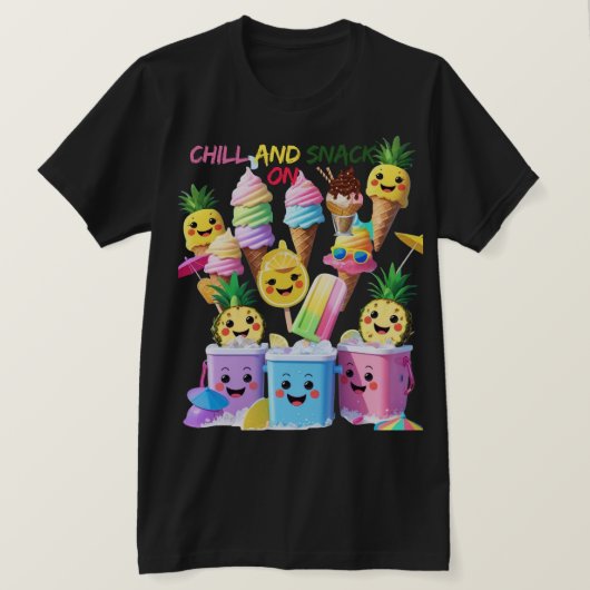 Scoop, Sip, Smile – Summer Treats Tee (Design vorne)