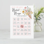 Scooped Up-Brautparty Suchen Sie den Gast BINGO Einladung (Stehend Vorderseite)