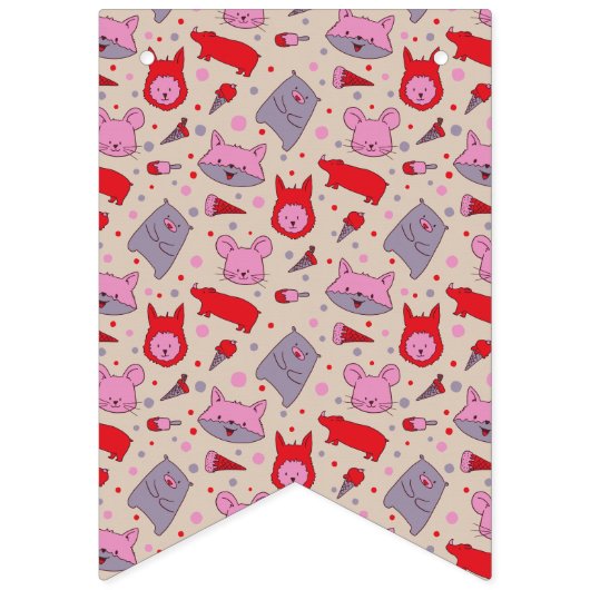 Scoops & Snoots party bunting flags Wimpelkette (Erste Fahne)