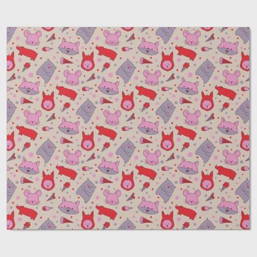 Scoops & Snoots party wrapping paper  Geschenkpapier (Flach)