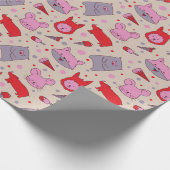 Scoops & Snoots party wrapping paper  Geschenkpapier (Ecke)