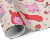 Scoops & Snoots party wrapping paper  Geschenkpapier (Rolleneckpunkt)