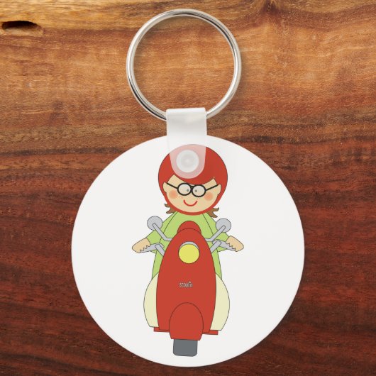 Scoot! -Gestalted Schlüsselanhänger (Vorderseite)