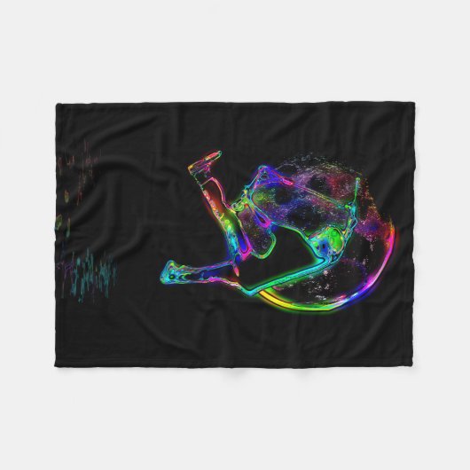 Scoot the Moon - Scooter Champ Fleecedecke (Vorderseite (Horizontal))