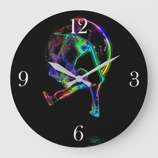 Scoot the Moon - Scooter Champ Große Wanduhr (Vorderseite)