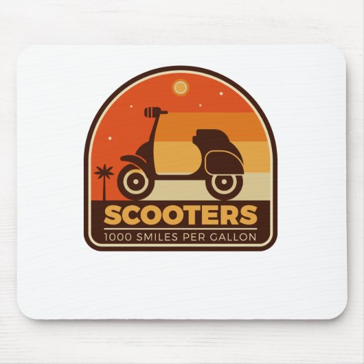 Scooter 1000 Lächeln pro Gallon Mousepad (Vorne)