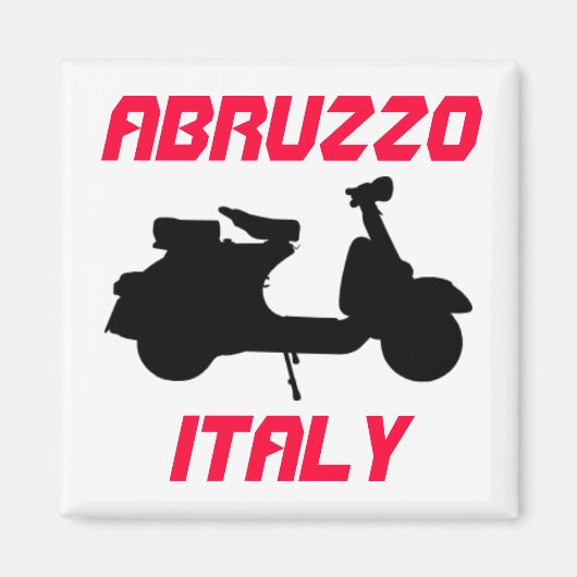Scooter, Abruzzo, Italien Magnet (Vorne)
