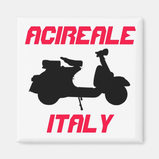 Scooter, Acireale, Italien Magnet (Vorne)