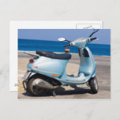 Scooter am Strand | Ephesus, Türkei Postkarte (Vorne/Hinten)