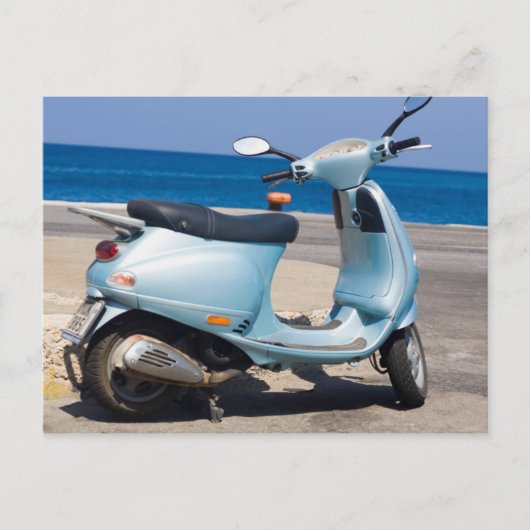 Scooter am Strand | Ephesus, Türkei Postkarte (Vorderseite)